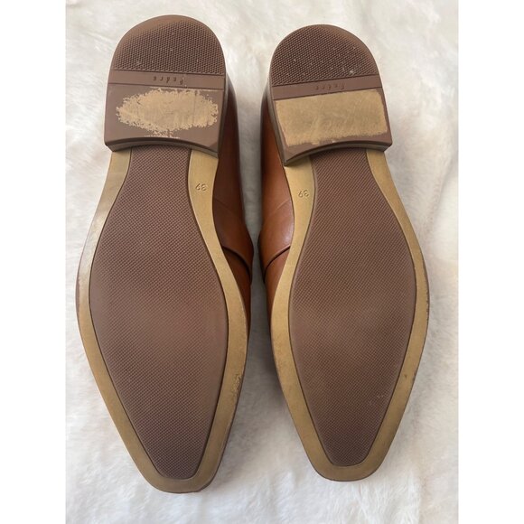 Pedro Men’s Leather Loafers - Size 6 US / 39 EU - Classic Brown Slip-On Shoes | - Picture 7 of 11